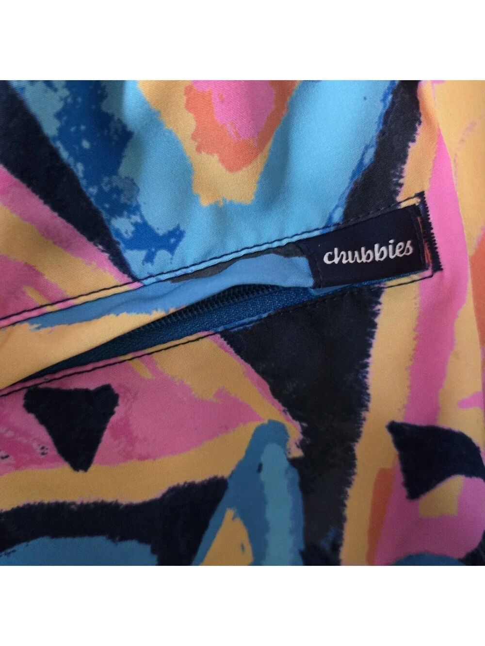 Chubbies The Exploding Nachos Swim Trunks Men’s XL Stretch Mesh lined
